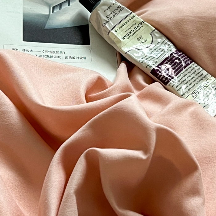 91家纺网 家纺一手货源 找家纺 （总）直播热款水洗棉双层纱四件套碎花简约风单品单被套单件