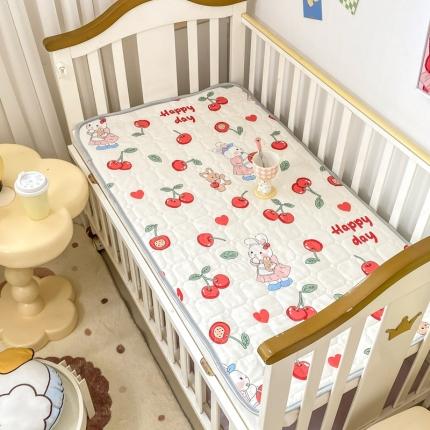 富馨莱 2023新款幼儿园婴儿床护垫床垫 樱桃兔
