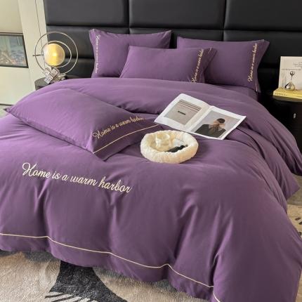 91家纺网 家纺一手货源 找家纺 （总）拼社全棉磨毛四件套纯棉刺绣活性床上用品（全棉加厚）