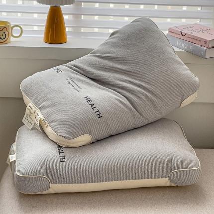 91家纺网 家纺一手货源 找家纺 爱尚家枕芯 2032新款日式针织呵护护颈软枕 灰色