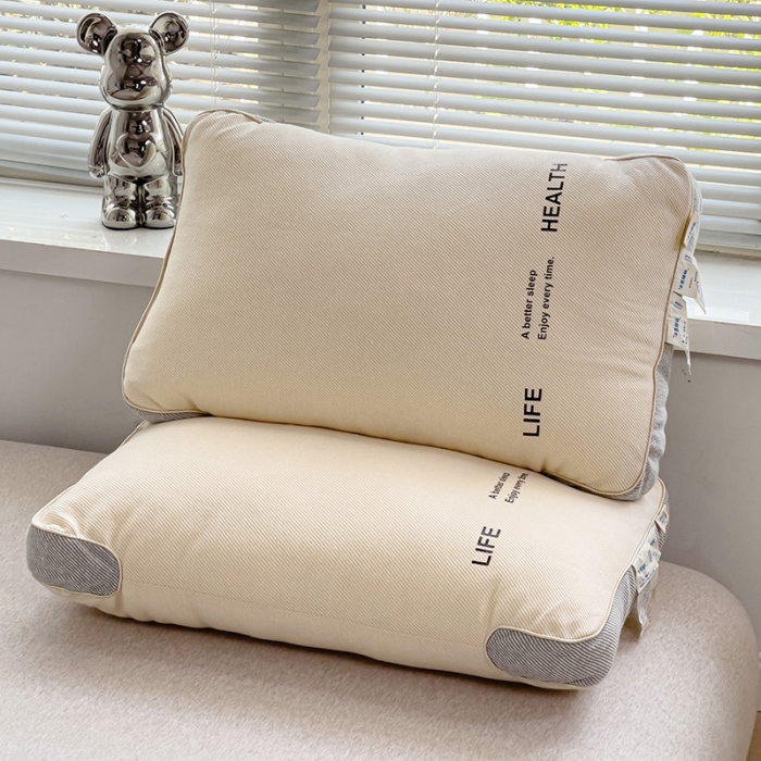 91家纺网 家纺一手货源 找家纺 爱尚家枕芯 2032新款日式针织呵护护颈软枕 白色