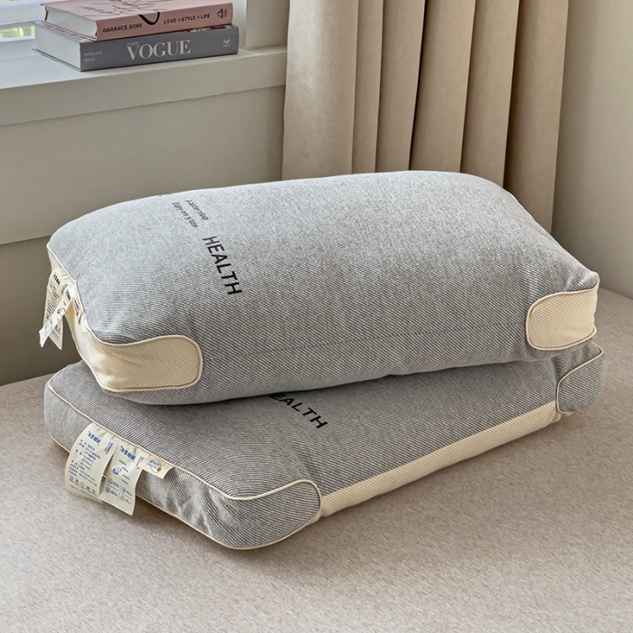 91家纺网 家纺一手货源 找家纺 爱尚家枕芯 2032新款日式针织呵护护颈软枕 灰色