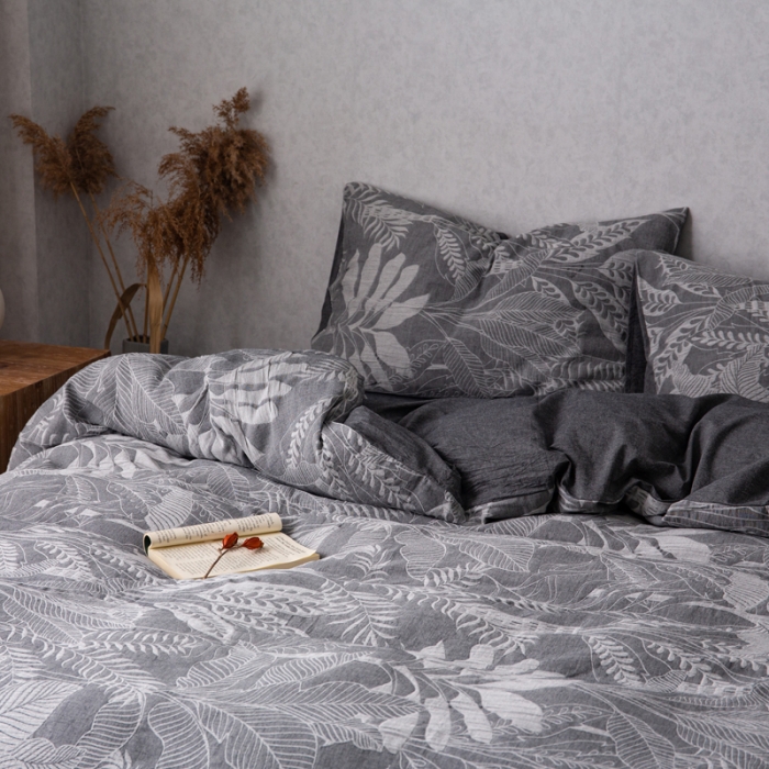 91家纺网 家纺一手货源 找家纺 （总）安莱生活 2023新款水洗棉双层纱四件套-绿野仙踪