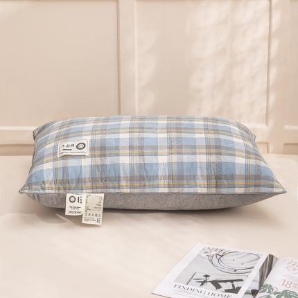 91家纺网 家纺一手货源 找家纺 （总）贵夫人 2023新款A类全棉色织水洗棉羽丝枕