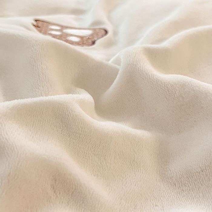 91家纺网 家纺一手货源 找家纺 230克加厚牛奶绒贴布绣花四件套小清新绒四件套儿童卡通三件套保暖套件