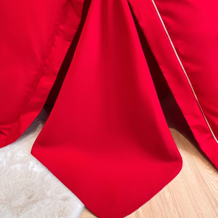 91家纺网 家纺一手货源 找家纺 玉雅家纺 2025新款亲肤刺绣婚庆四件套 永恒