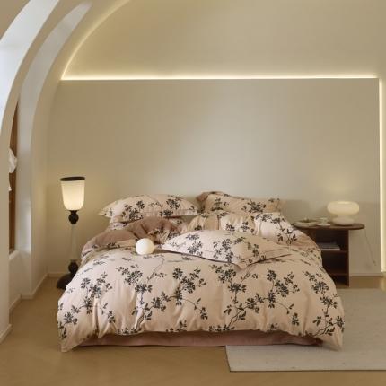 91家纺网 家纺一手货源 找家纺 （总）柠馨 2023新款全棉3221磨毛印花四件套