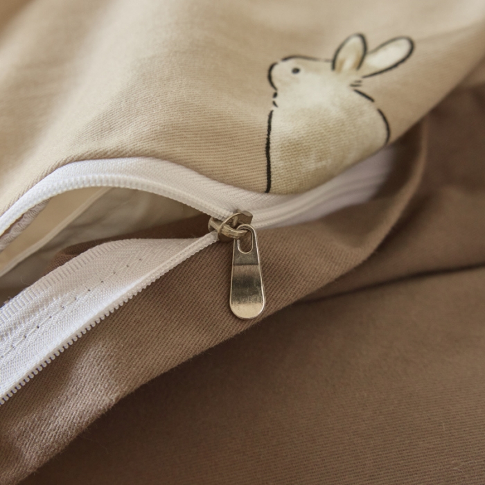 91家纺网 家纺一手货源 找家纺 柠馨 2023新款全棉3221磨毛印花四件套 蒙萌