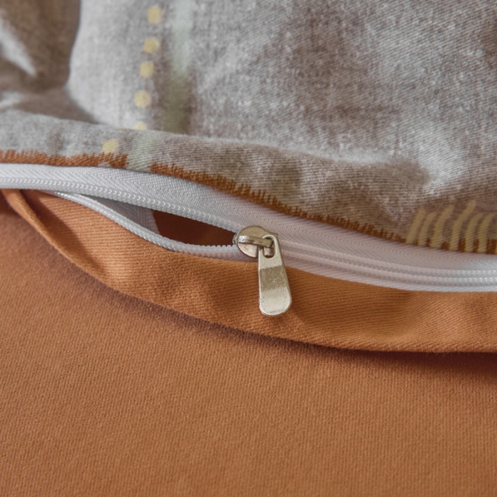 91家纺网 家纺一手货源 找家纺 柠馨 2023新款全棉3221磨毛印花四件套 拿铁