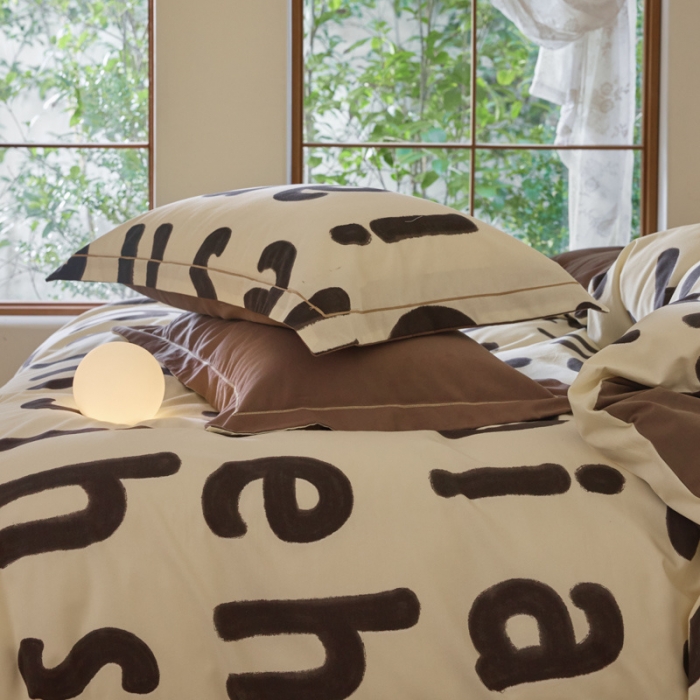 91家纺网 家纺一手货源 找家纺 柠馨 2023新款全棉3221磨毛印花四件套 挚爱