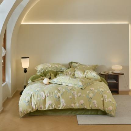 柠馨 2023新款全棉3221磨毛印花四件套 轻悠