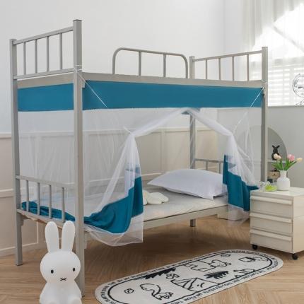 91家纺网 家纺一手货源 找家纺 （总）千逸虹 2024新款简约纯色上下铺学生蚊帐