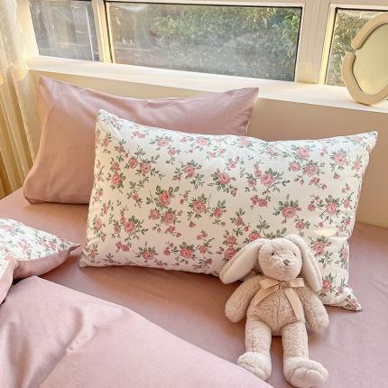 91家纺网 家纺一手货源 找家纺 柠馨 2023新款13376全棉单品枕套 花恋