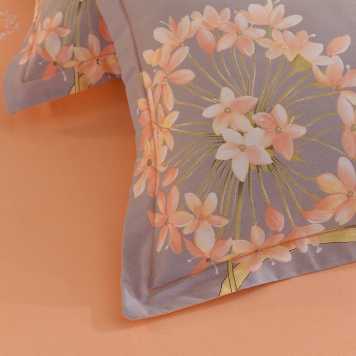 91家纺网 家纺一手货源 找家纺 巧玲珑2025新款AB版铂金生态四件套 花香四溢