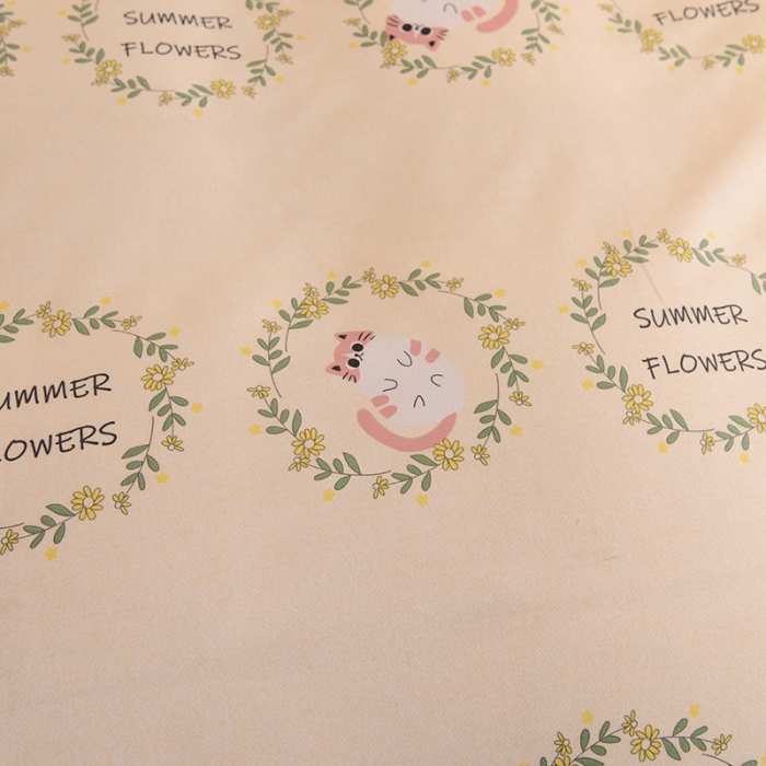 91家纺网 家纺一手货源 找家纺 巧玲珑2025新款AB版铂金生态四件套 萌萌猫