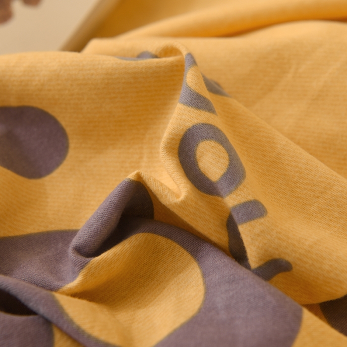 91家纺网 家纺一手货源 找家纺 巧玲珑2025新款AB版铂金生态四件套 青春记忆-黄