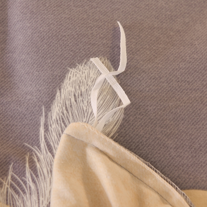 91家纺网 家纺一手货源 找家纺 巧玲珑2025新款AB版铂金生态四件套 青春记忆-灰