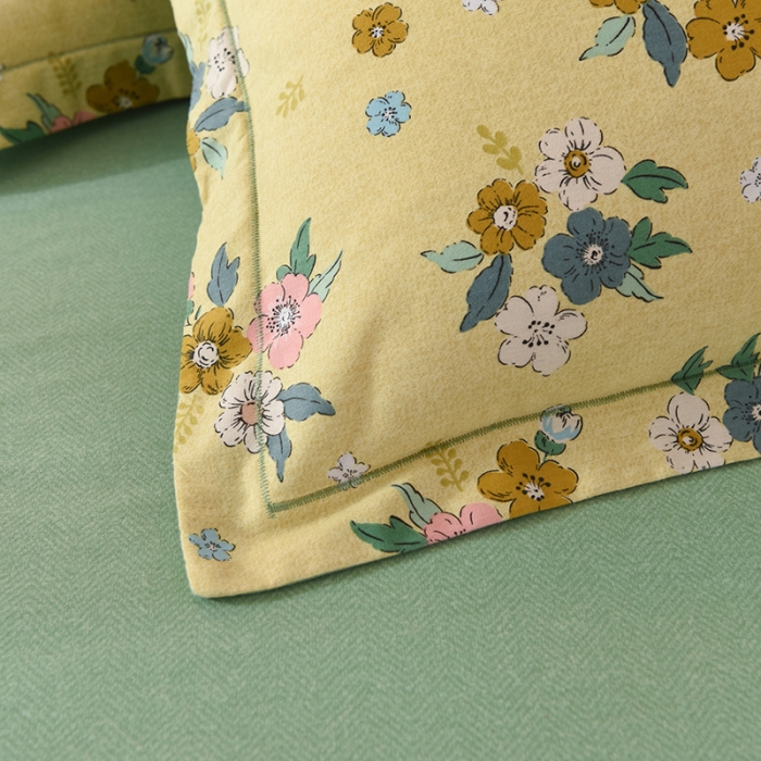 91家纺网 家纺一手货源 找家纺 巧玲珑2025新款AB版铂金生态四件套 小时光