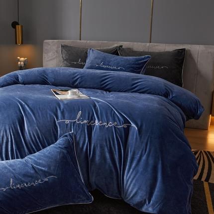 瑞驰家纺 2023新款A类婴儿绒加厚保暖四件套 宾利兰