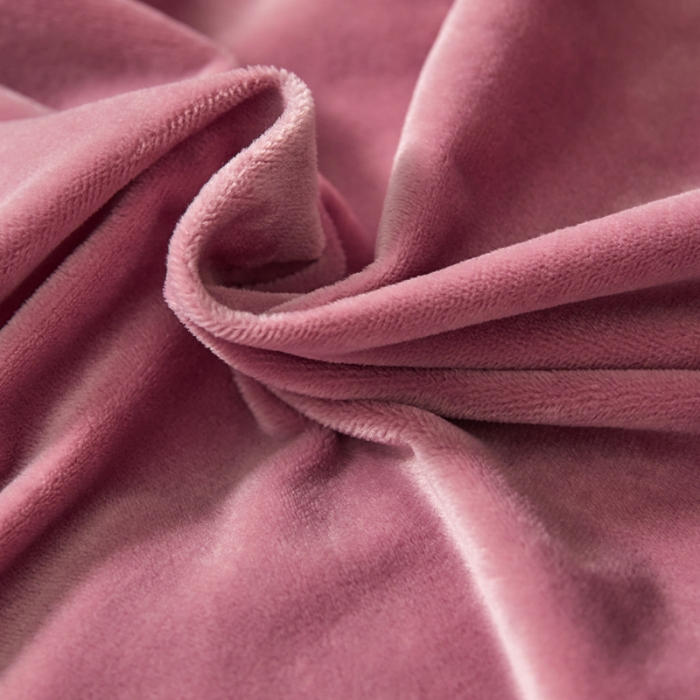 91家纺网 家纺一手货源 找家纺 瑞驰家纺 2023新款A类婴儿绒加厚保暖四件套 豆沙红+摩登灰