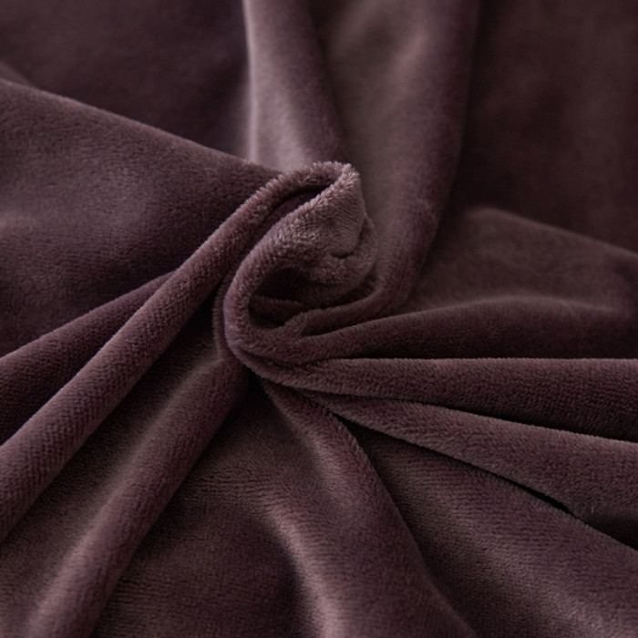 91家纺网 家纺一手货源 找家纺 瑞驰家纺 2023新款A类婴儿绒加厚保暖四件套 优雅紫