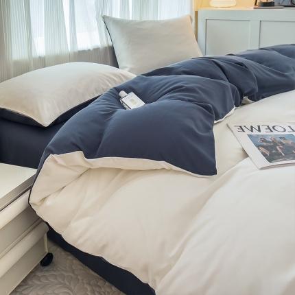 91家纺网 家纺一手货源 找家纺 （总）诗雅 新款纯色磨毛四件套（永不下架）