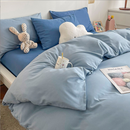 91家纺网 家纺一手货源 找家纺 （总）诗雅 新款纯色磨毛四件套（永不下架）