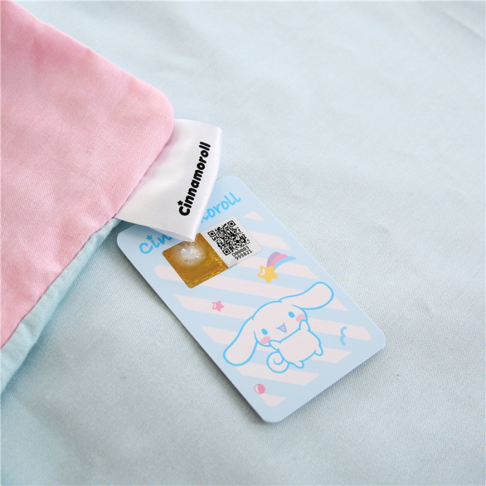 91家纺网 家纺一手货源 找家纺 孩子王 2023新款三丽鸥正版授权KT猫全棉学生大版卡通幼儿园多件套 绿色玉桂狗