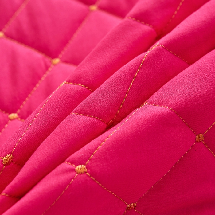 91家纺网 家纺一手货源 找家纺 屹成 2024新款水洗棉蕾丝四季款床笠床裙单品套件-床头罩 玫红