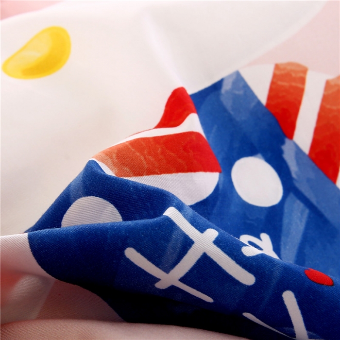 91家纺网 家纺一手货源 找家纺 孩子王 2023新款三丽鸥正版授权KT猫全棉学生大版卡通幼儿园多件套 甜心KT