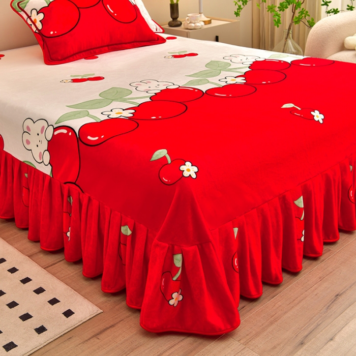 91家纺网 家纺一手货源 找家纺 绒耀 2025新款高克重牛奶绒四件套保暖四件套直播爆款电商爆款怜香惜玉