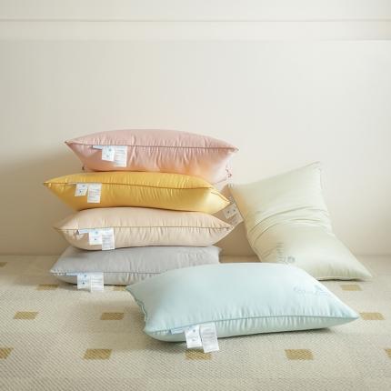 （总）2023新款 高奢天丝羽丝枕头养颜高弹低枕矮枕抗菌护颈助眠软枕