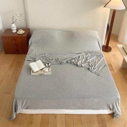 91家纺网 家纺一手货源 找家纺 华超针织 2023新款A类针织棉旅行睡袋 麻灰纯