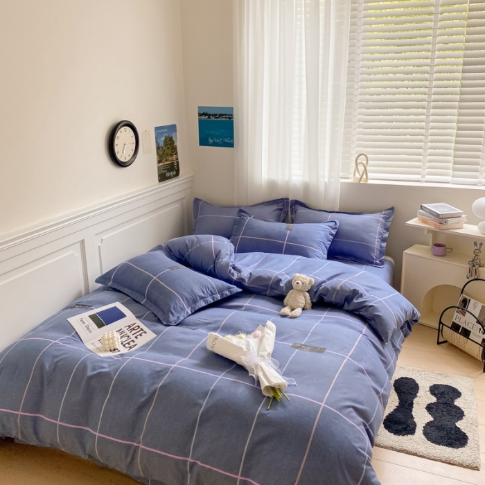 91家纺网 家纺一手货源 找家纺 宇淳国际 2023新款加厚植物羊绒四件套 轻风尚