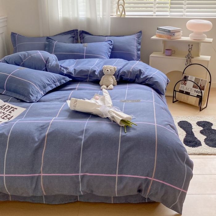 91家纺网 家纺一手货源 找家纺 宇淳国际 2023新款加厚植物羊绒四件套 轻风尚