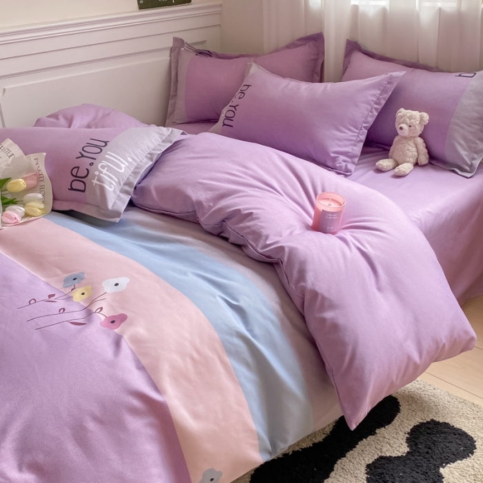 91家纺网 家纺一手货源 找家纺 宇淳国际 2023新款加厚植物羊绒四件套 芳华