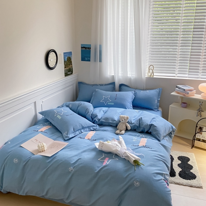 91家纺网 家纺一手货源 找家纺 宇淳国际 2023新款加厚植物羊绒四件套 星空漫步