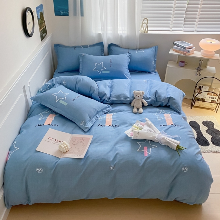 91家纺网 家纺一手货源 找家纺 宇淳国际 2023新款加厚植物羊绒四件套 星空漫步