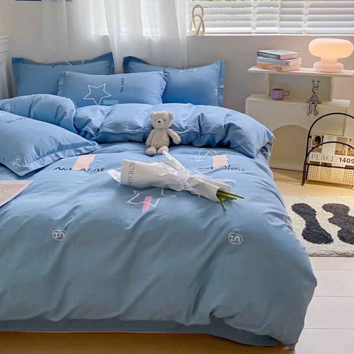 91家纺网 家纺一手货源 找家纺 宇淳国际 2023新款加厚植物羊绒四件套 星空漫步