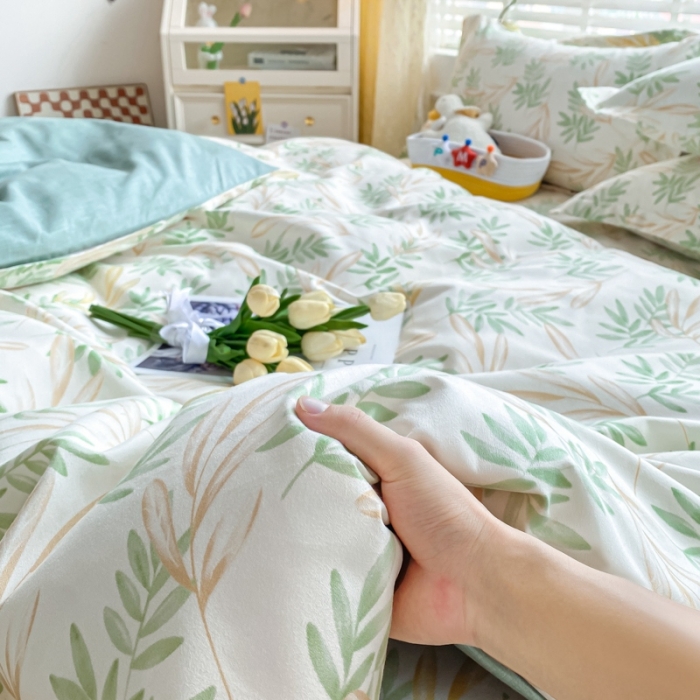 91家纺网 家纺一手货源 找家纺 宇淳国际 2023新款加厚植物羊绒四件套 古今风韵