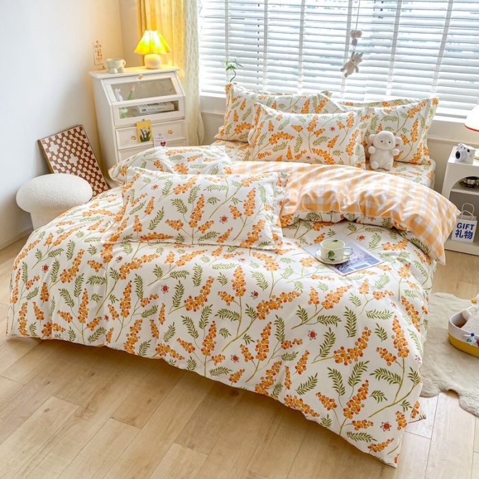 91家纺网 家纺一手货源 找家纺 宇淳国际 2023新款加厚植物羊绒四件套 绚丽幻想