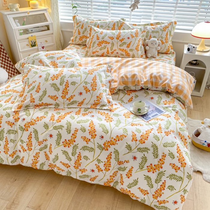 91家纺网 家纺一手货源 找家纺 宇淳国际 2023新款加厚植物羊绒四件套 绚丽幻想