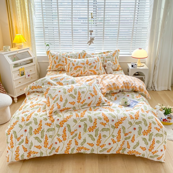 91家纺网 家纺一手货源 找家纺 宇淳国际 2023新款加厚植物羊绒四件套 绚丽幻想