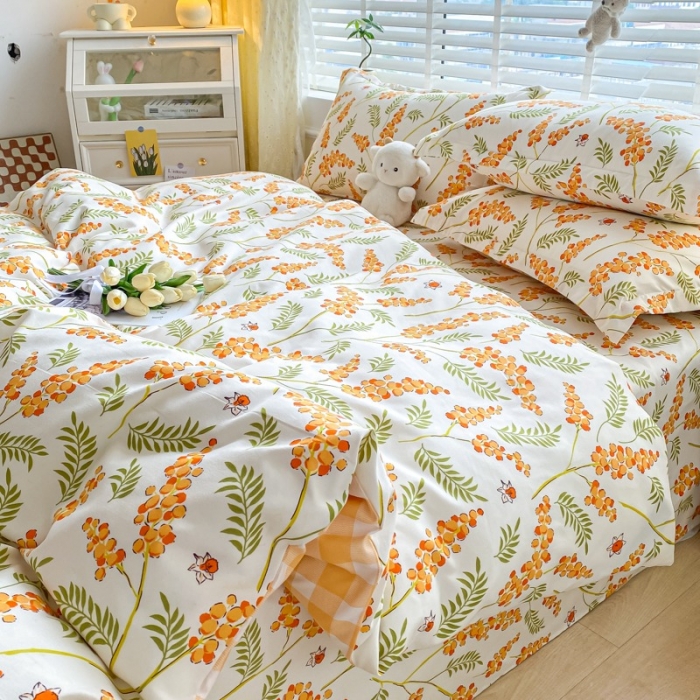 91家纺网 家纺一手货源 找家纺 宇淳国际 2023新款加厚植物羊绒四件套 绚丽幻想