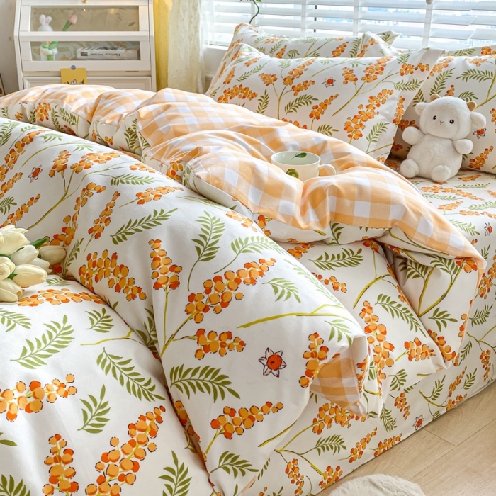 91家纺网 家纺一手货源 找家纺 宇淳国际 2023新款加厚植物羊绒四件套 绚丽幻想