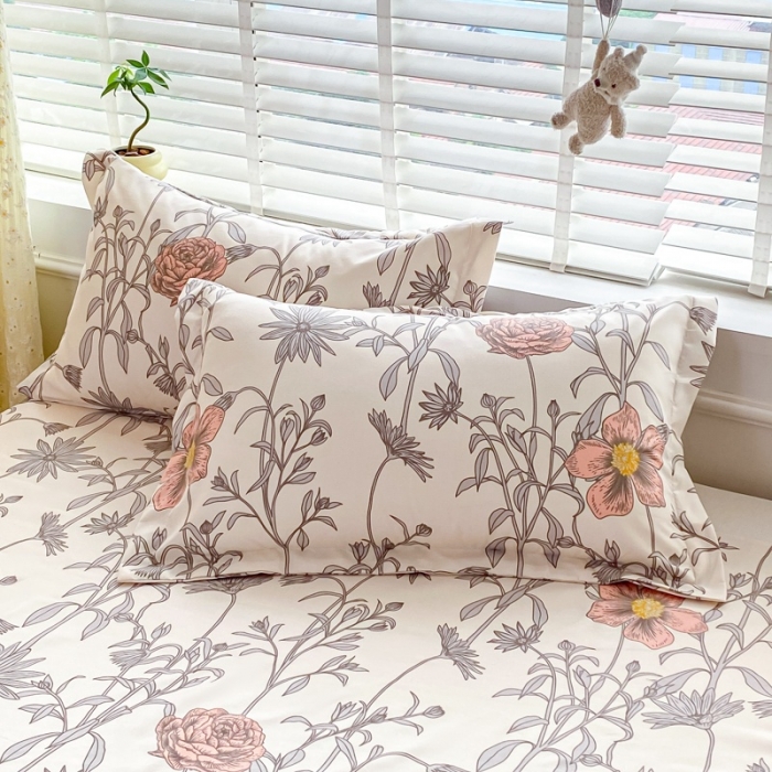 91家纺网 家纺一手货源 找家纺 宇淳国际 2023新款加厚植物羊绒四件套 粉玉奇缘