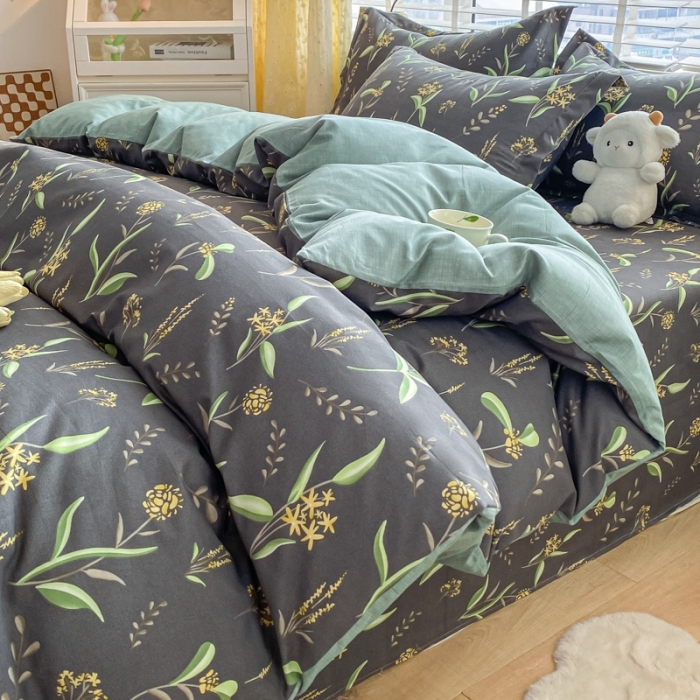 91家纺网 家纺一手货源 找家纺 宇淳国际 2023新款加厚植物羊绒四件套 安娜恋曲