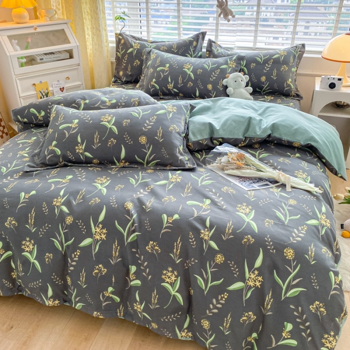 91家纺网 家纺一手货源 找家纺 宇淳国际 2023新款加厚植物羊绒四件套 安娜恋曲