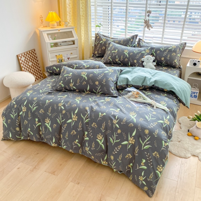 91家纺网 家纺一手货源 找家纺 宇淳国际 2023新款加厚植物羊绒四件套 安娜恋曲