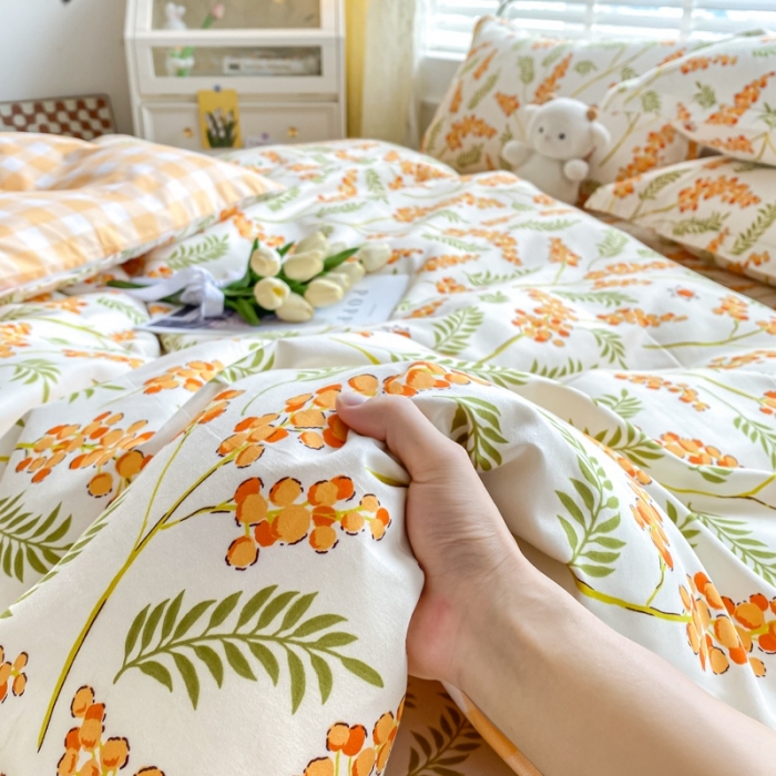 91家纺网 家纺一手货源 找家纺 宇淳国际 2023新款加厚植物羊绒四件套 绚丽幻想